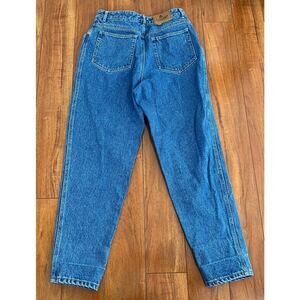 VTG 90s Women Liz Wear Petite wide leg tapered cotton denim blue jeans 12